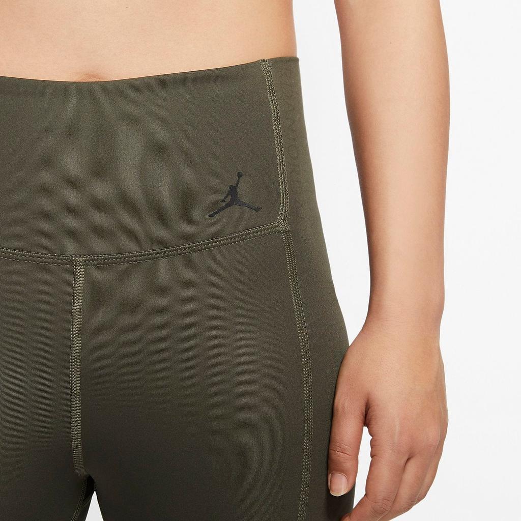 Jordan Slim Yoga Shark Fitness Pants Women Bottoms Olive-Green CQ6676-325