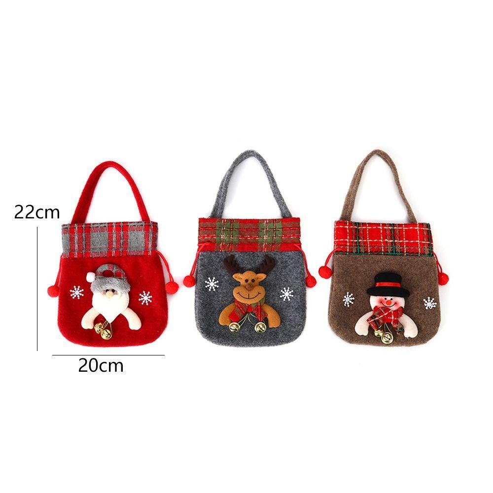 Cartoon Children Stocking Bag Cloth Fruit Packaging Box Christmas Handbag  Children Gifts