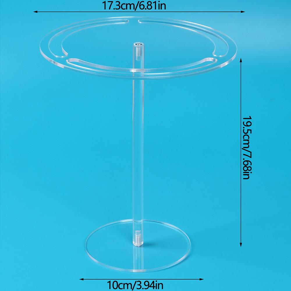 

Acrylic Sunglasses Holder Stand 360 Rotating Eyeglasses Display Rack Tabletop Glasses Storage Organizer 1 Set прозорий