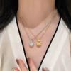 New Vintage 100% Pure 925 Sterling Silver Pendant Aaa Zircconia Frosted Round Ball Necklaces For Women Luxury Wedding Jewelry