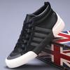 Spring New Men's Shoes Fashionable Casual Men's Leather Shoes Comfortable Elastic Belt Men's Shoes