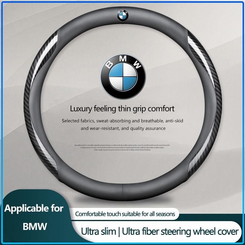 Leder Carbonfaser Auto Lenkradabdeckung Auto Zubehör Für BMW M Performance 1 3 5 7 Serie M3 M4 M5 M6 X1 X3 X5 X6 X7 E30 E34 E36 E39 E4