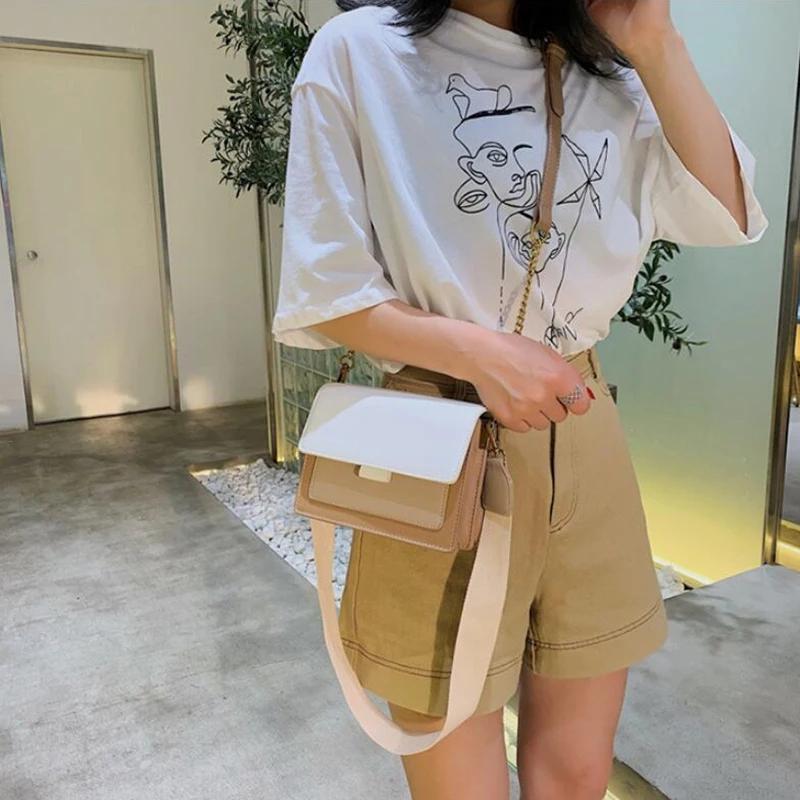 Compact Leather Crossbody Bags For Women Chain Shoulder Messenger Bag Lady Travel Purses And Handbags Premium Durable