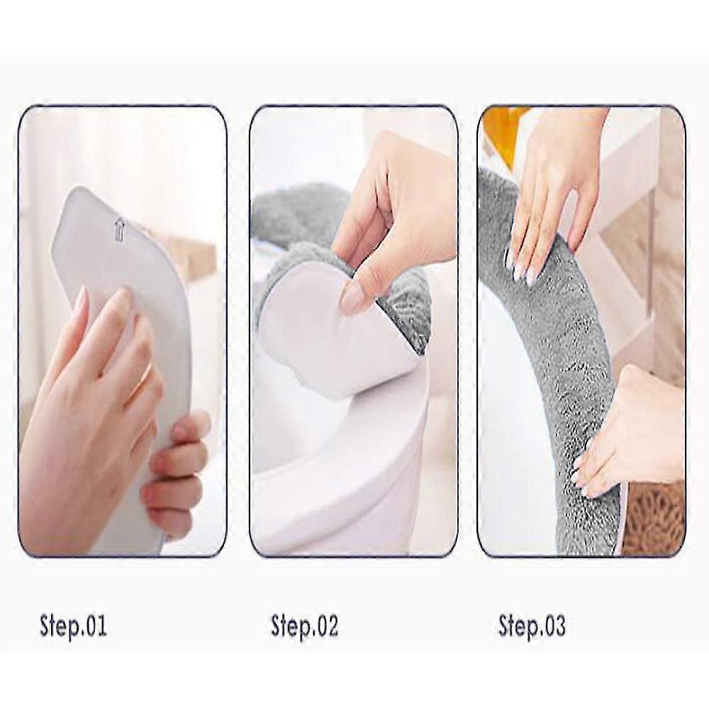 Coussins de siège de toilette réutilisables et auto-adhésifs pour siège de toilette universel - DD