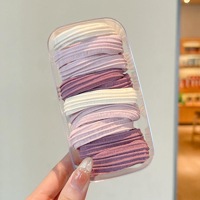 High Elasticity Durable Hair Tie - 2025 New Style Rubber Band with Leather Cover for High Ponytails