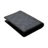Coach Logo Print Double Fold Design Coated Canvas Card Holder Men Accessories Charcoal Black CW367-MI5