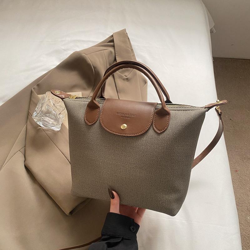 Popular niche contrasting color bag women's new high-end versatile messenger bag commuter handbag