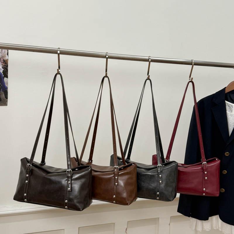 Retro bag women's large capacity 2025 new autumn and winter versatile simple shoulder bag premium texture commuter tote bag