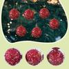 6x Christmas Balls Christmas Tree Decorations with Hanging Rope Hanging Ornaments for Engagements Wedding