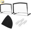 Landar Double Fiberglass Removable Kids Adult Soccer Goal 120x90x90cm