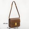 High-end Fashionable Small Square Bag Genuine Leather Women's Trendy Retro Tofu Box Cross-slung