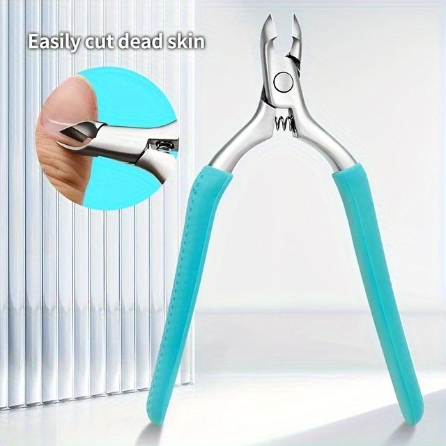 

Manicure Silicone Cuticle Scissors ColorNon-slip Handle Cuticle Pliers Trim Nail Edges Barb Cuticle Scissors Manicure Silicone C