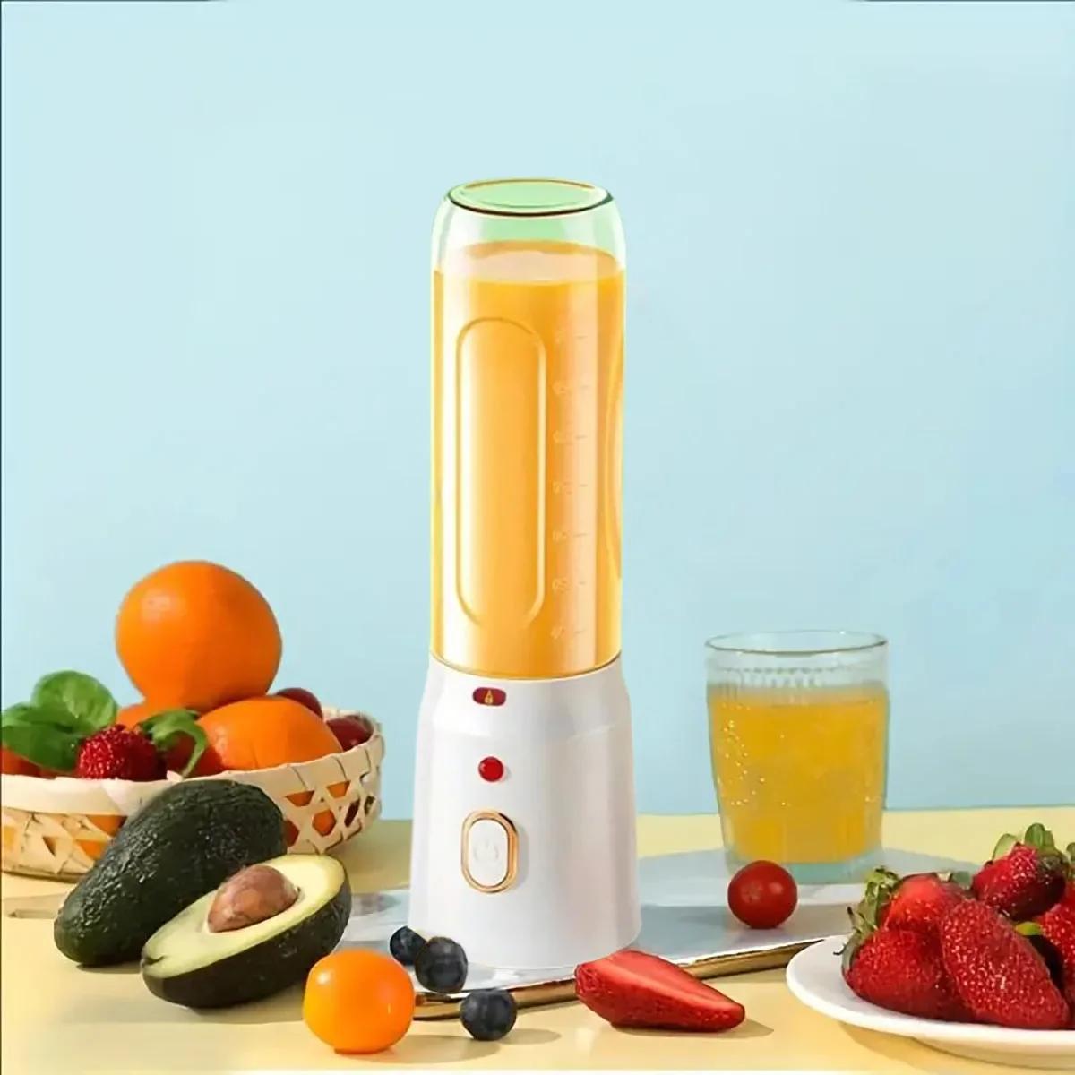 

New portable, rechargeable, small-sized multifunctional juicer for baby food, ice crushing, and home use белый