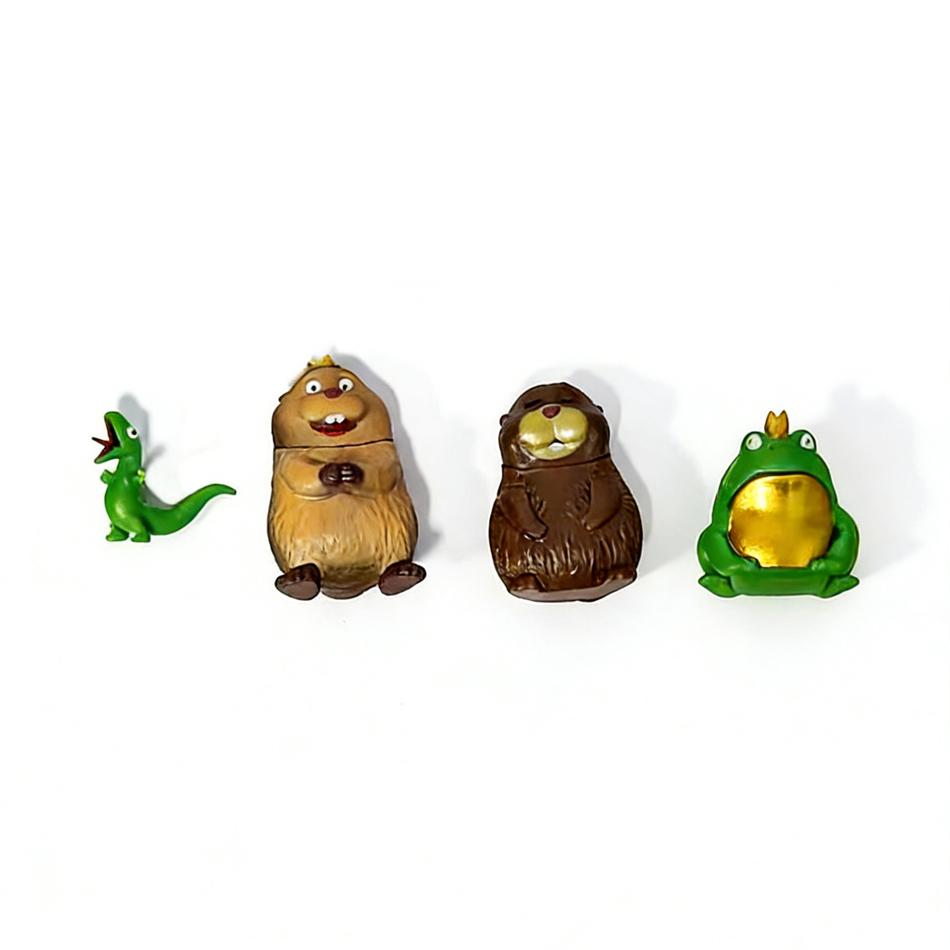 12Pcs Box Hoppers Beaver Transformation Plan Series Figures with Hidden Edition Cute Cartoon Model Toy Surprise Gift for Kids