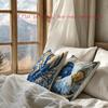 1/4pcs Nautical Coastal Throw Pillow Covers Ocean Marine Life Decorative Pillow Cases for Home Living Room Bedroom Outdoor