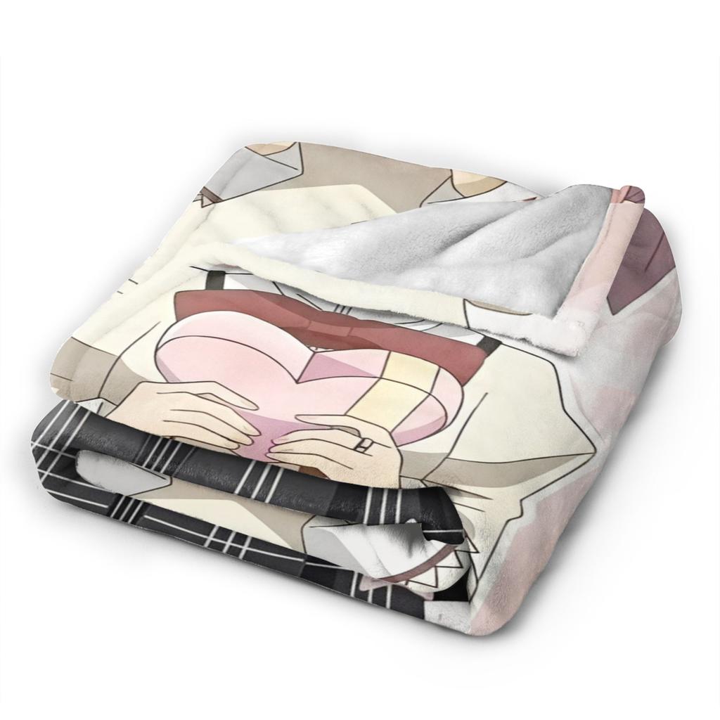 Puella Magi Madoka Magica Blanket Anime Flannel Awesome Soft Throw Blanket for Bedding Lounge Decoration