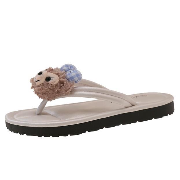 Soft bottom 2025 summer new casual cute outer wear women's slippers niche Internet celebrity flat bottom non-slip ins flip-flops