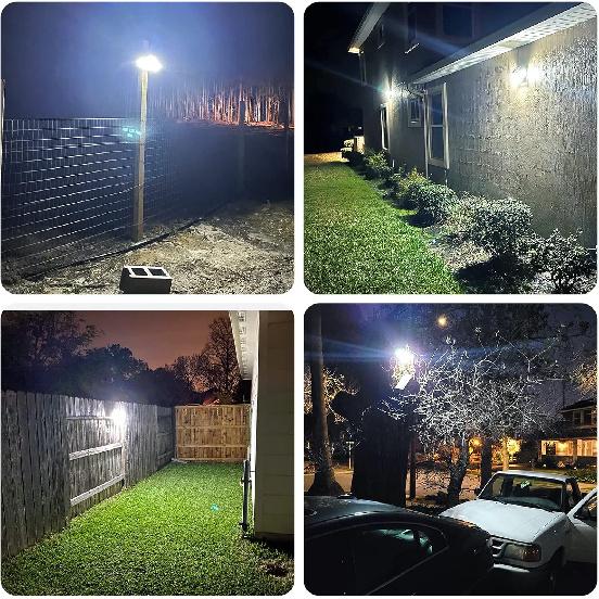 Mokot Solar Lights Outdoor, 288 LED 2800LM Motion Sensor Outdoor Light with Remote Control, 4 Heads IP65 Waterproof Solar Flood Security Lights for