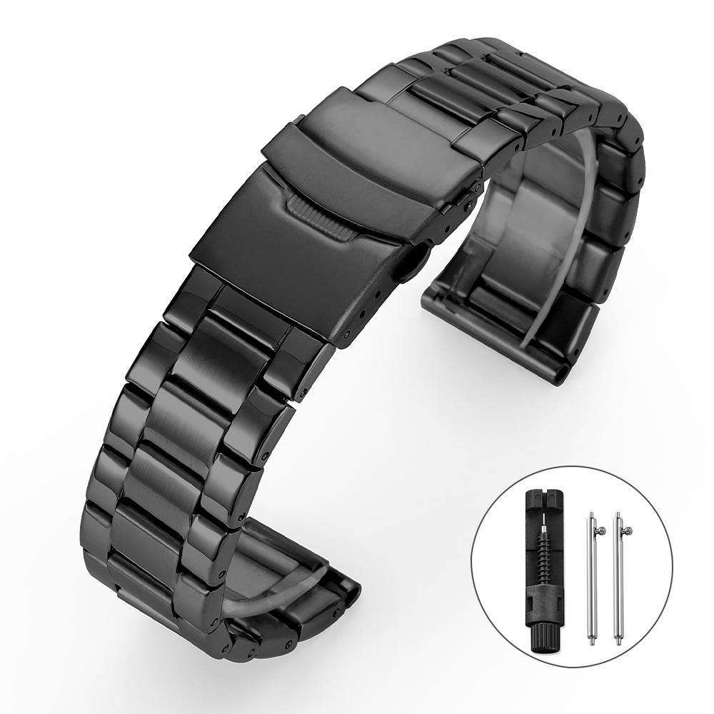 Premium Massives Edelstahl Armband 20mm 22mm 24mm Armbänder für Seiko für Jubilee für Oyster Armband Herren Uhrenzubehör
