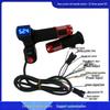 Blue Screen Electric Scooter Throttle Grip with Voltage Display & 3-Speed Control