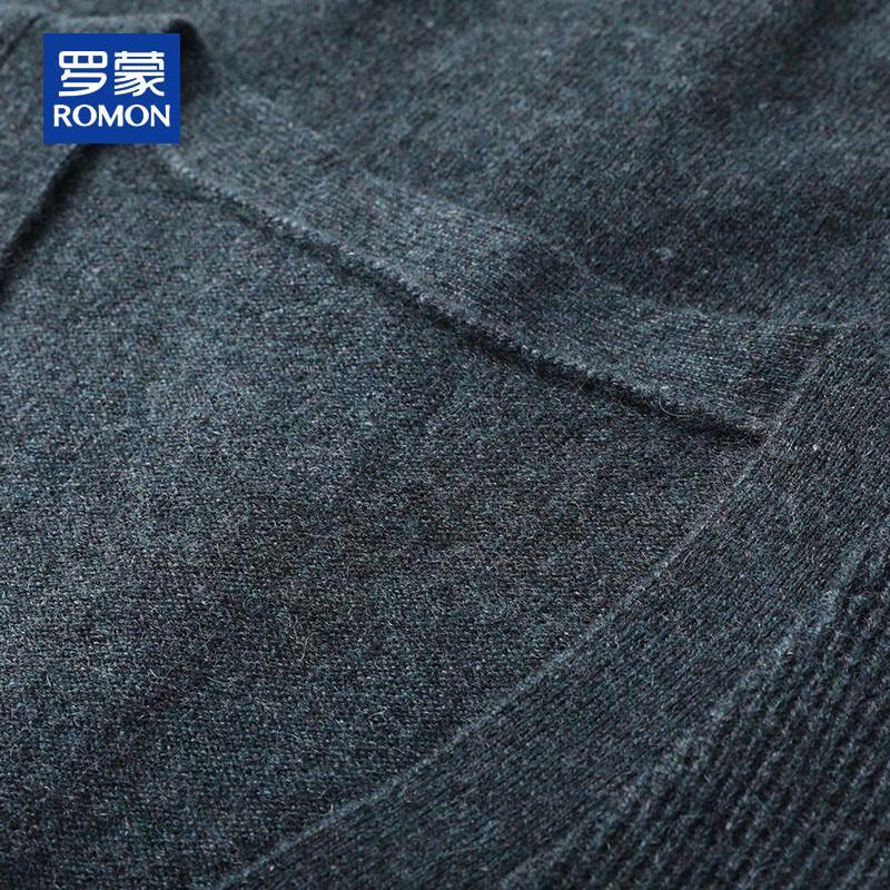 ROMON Men's 100% Cashmere V-Neck Sleeveless Sweater Vest