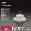 T-förmiger Nylon-Kunststoff-Dichtungsring und Schraubwellenhülse (Für dich: M2-M35)
