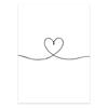 Schwarz Weiß Paar Linie Wand Kunst Leinwand Malerei Linie Zeichnung Hand Liebe Kuss Poster und Drucke Nordic Bild Wohnzimmer decor
