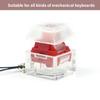 10PCS Switches Tester Keyboard Switches Sampler Enhances Typing 1-Key Switches Testing Keychain Translucent