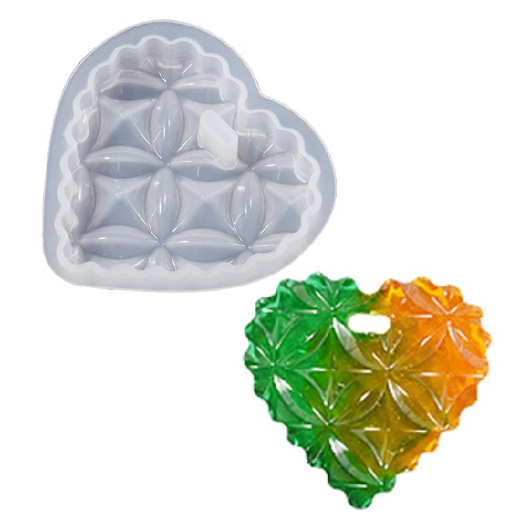 Jewelry Casting Molds,Silicone Pendant Resin Molds Heart Silicone Resin Mold