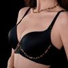 Sexy Leopard Print Front-button Bra for Small Breasts Push-up Bra for Side Breasts and Anti-sagging No Steel Ring Seamless Back Bra