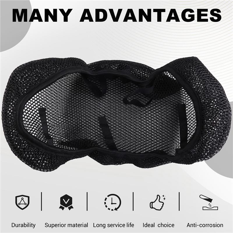 

ABLZ-Cushion Seat Cover Breathable 3D Mesh Protector For HONDA CB190TR Motorcycle Accessories чёрный