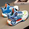 Boys Shoes Sports Shoes 2025 Spring and Autumn New Children's Mesh Breathable Basketball Shoes Middle Older Boys Boy Rotating Button