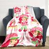 1pc Princess Strawberry13 Blanket, Gift, for Men and Women, Soft Blanket, Good for Sofa Bed Couch Travel, Lightweight Flannel Blanket