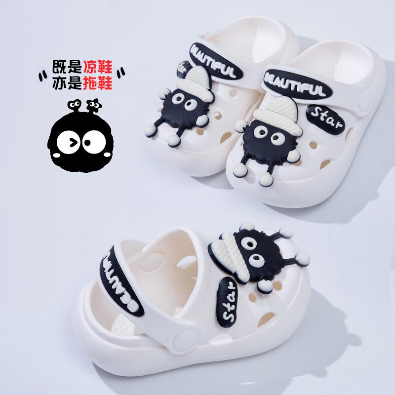 Summer non-slip children's slippers cartoon bunny closed-toe sandals baby clogs boys' and girls' sandals