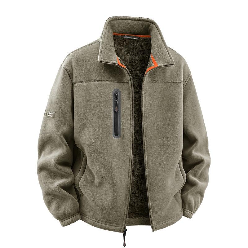 2025 zimní ochrana proti chladu ležérní větruodolná pánská móda stojáček zateplené pánské oblečení zateplená teplá bunda