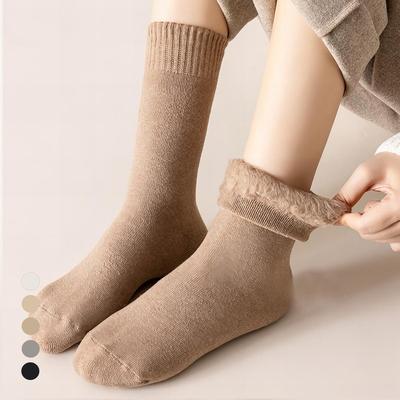 KARRA Fleece High-wide Ribbed socks_A4W0585