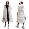 Padded clothes women's winter new light luxury big fur collar medium and long down padded jacket thickened padded jacket