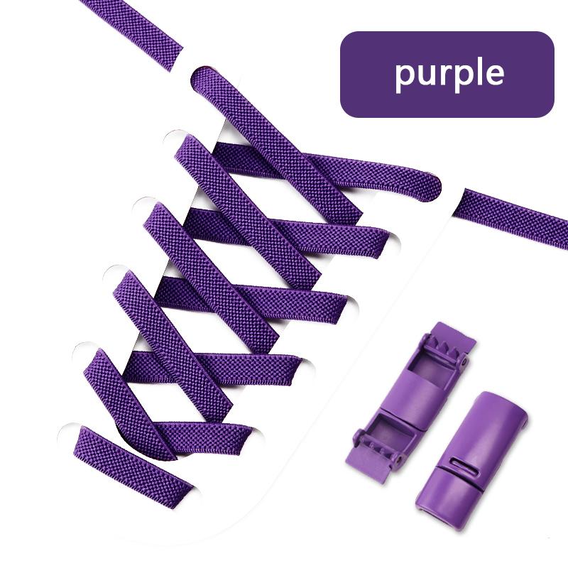 Colorful Magnetic Lock Shoelaces without ties Elastic Laces Sneakers No Tie Shoe laces Kids Adult Wide Shoelace Shoe Accessories