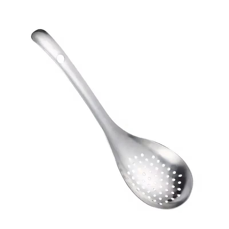 Stainless Steel Kitchen Strainer Spoon Colander Spoon Spoon Filter Strainer Food ScoopPerforated Skimmer Colander