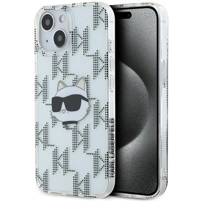 Karl Lagerfeld Klhcp15Shklpcht Iphone15 / 14 / 13 6.1 Transparent Hardcase Iml Choupette Head & Monogram