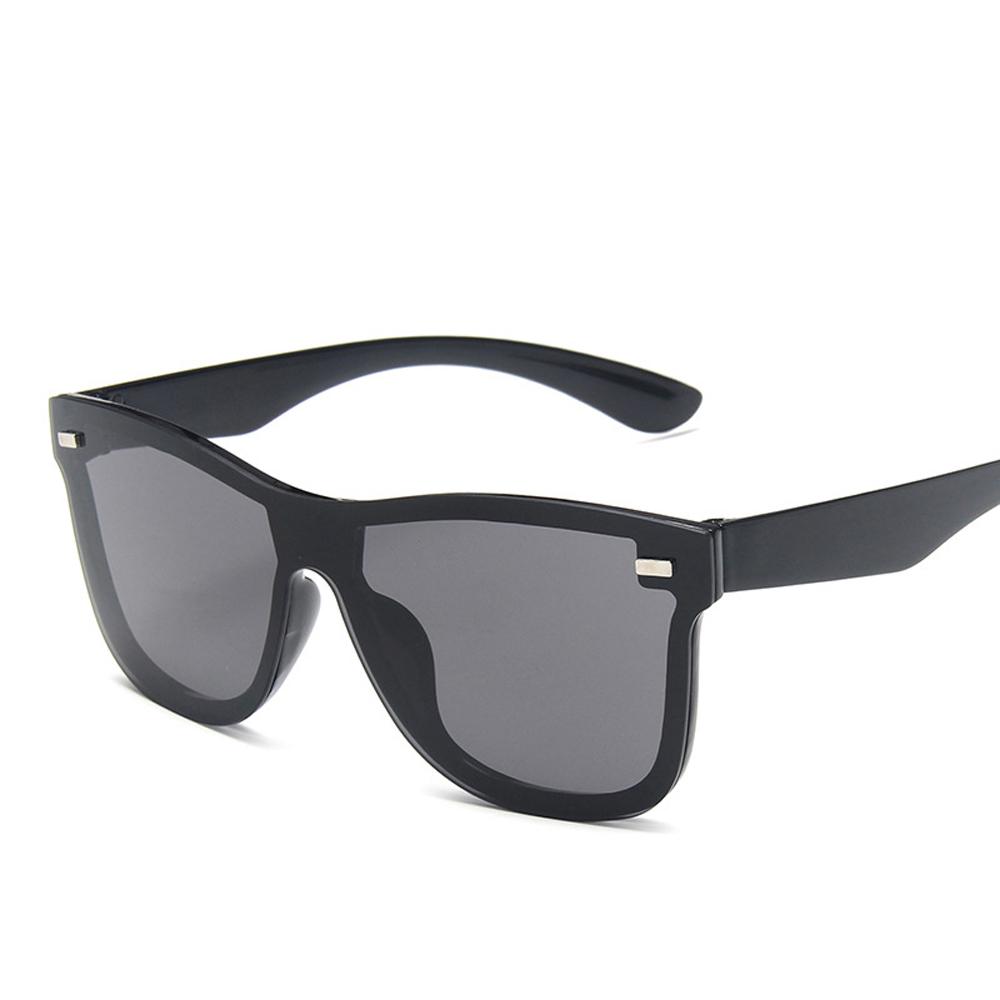 High Quality Fashion Sunglasses Trend Vintage UV400 Protection Reflective Frameless Eyewear Brand Design One Piece