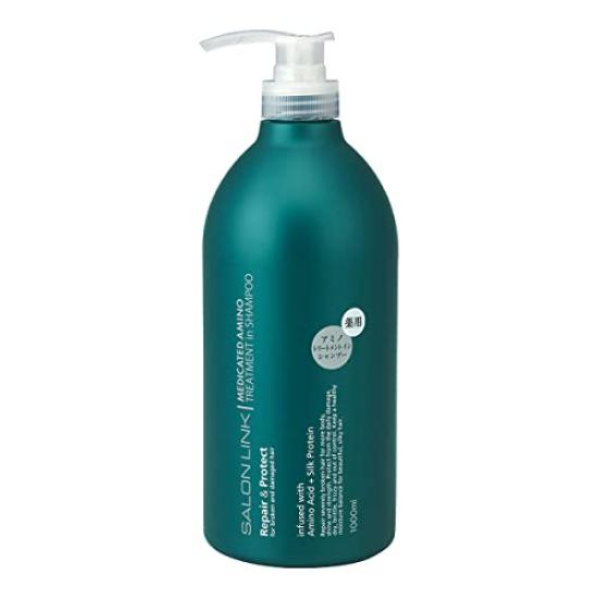 

Kumano Oil Salon Link Medicated Amino Treatment in Shampoo 1000ml x 4
