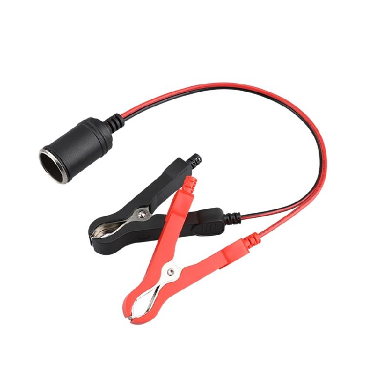 

for w/ Battery Clamp Battery Clip-On & Cigarette Lighter Extension Cord Plug Soc 1