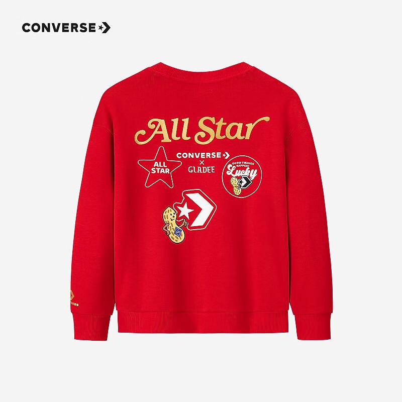 Converse Kids  New Year Red Crewneck Sweatshirt 130/64