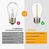 S14 shatterproof and waterproof outdoor LED spotlight 1W S14 replacement bulbs for patio garden warm white 2200K 70 lumens spotlight