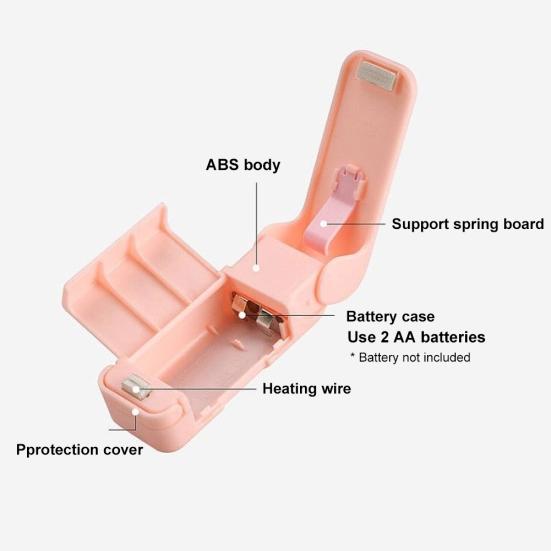 Portable Mini Sealing Machine Package Storage Tool Heat Sealer for Food Snack Sale Goods