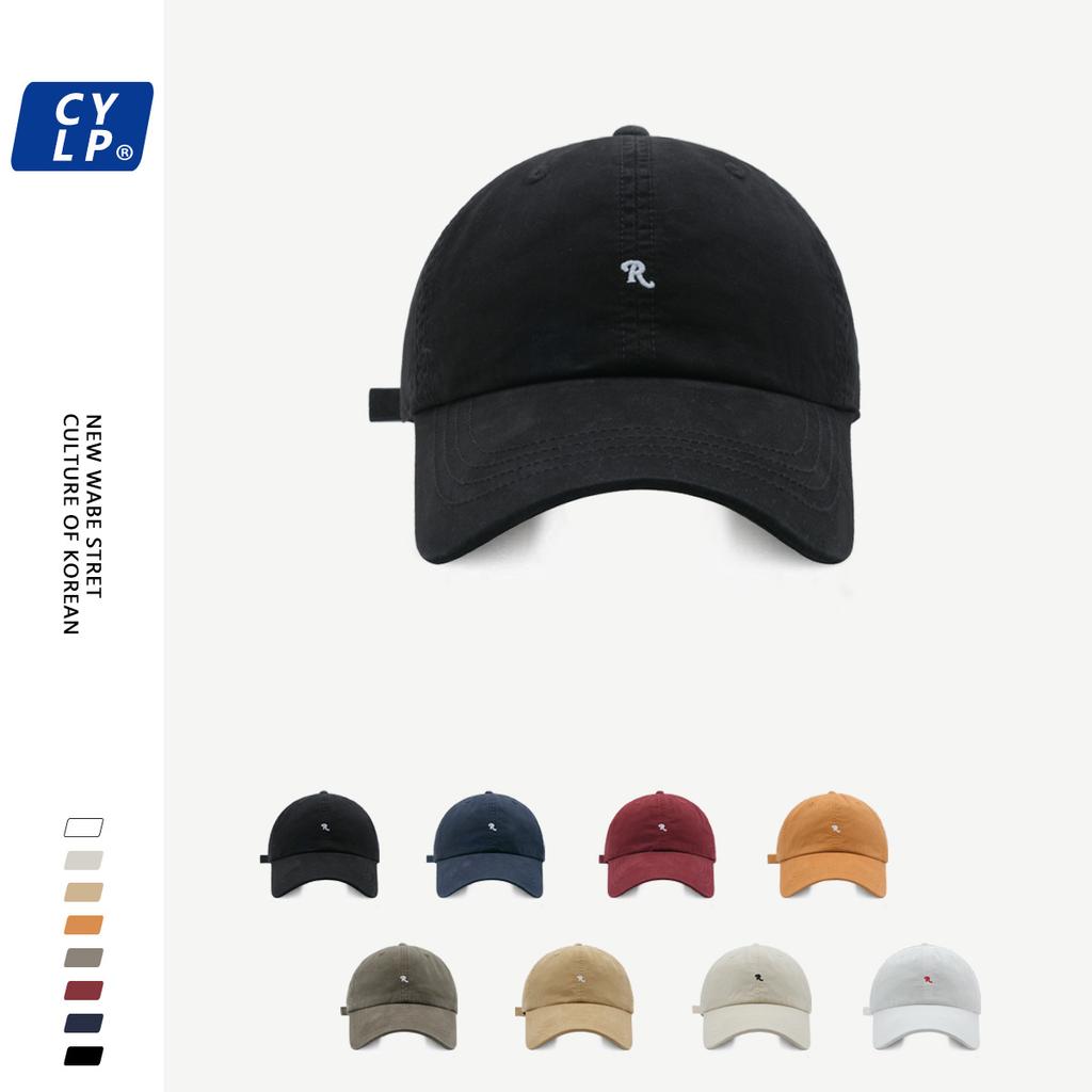 Unisex Baseball Stylish Cap With Minimalist R Embroidery Perfect Spring Fashion