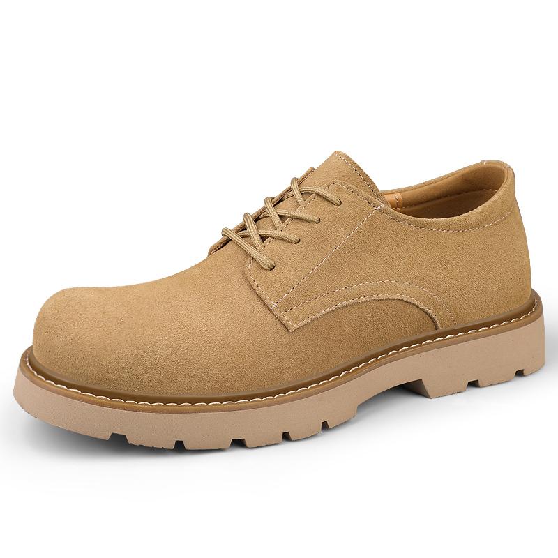 Suede Leather Men Oxford Shoes Fashion Casual Business Shoes Office Thick Soled Man Formal Dress Footwear Walking Shoes Sneakers