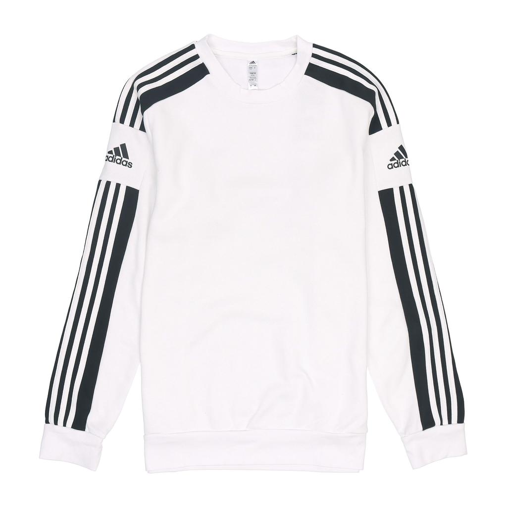 Adidas Pruhovaná mikina s dlouhým rukávem a potiskem loga Pánské topy Bílá GT6641