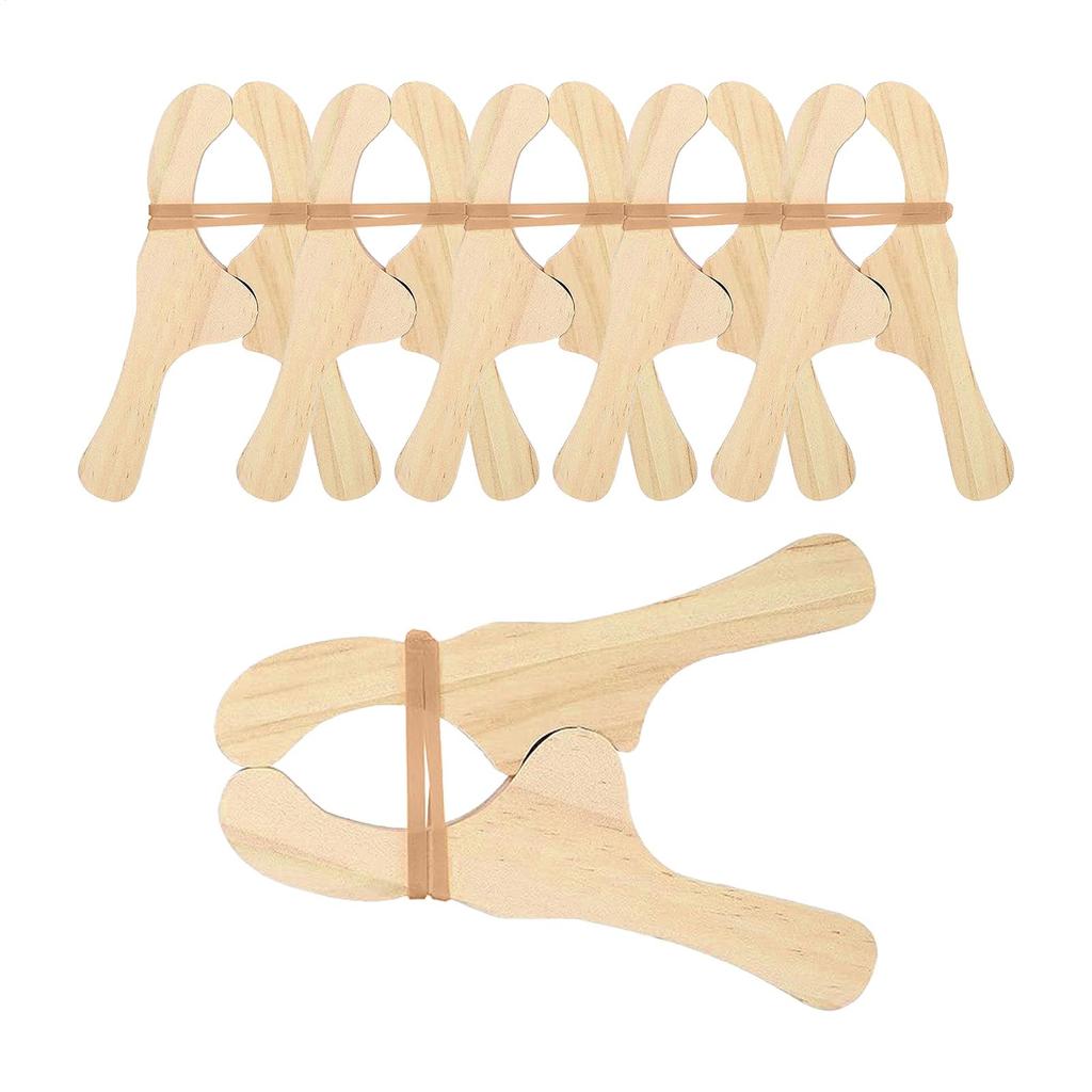 6 Pieces Wooden Clothespins Fixed Wood Clothes Pin Shower Clothes Pins For Fabric Christmas Drying Door Tent Towel Shower
